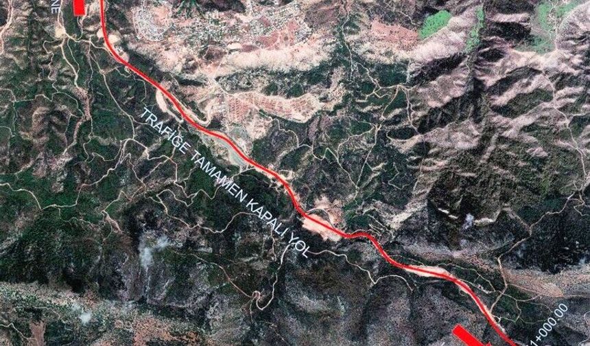 Dikkat yol kapama duyurusu