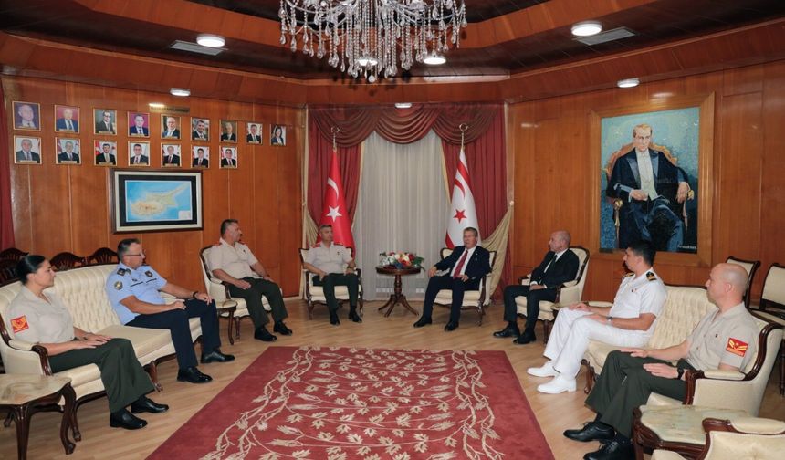 Başbakan Üstel, GKK Komutanı Tümgeneral Görgülü'yü kabul etti