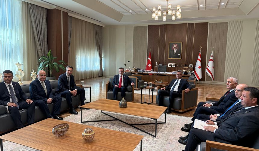 Cumhurbaşkanı Erhürman, Cevdet Yılmaz’ı kabul etti