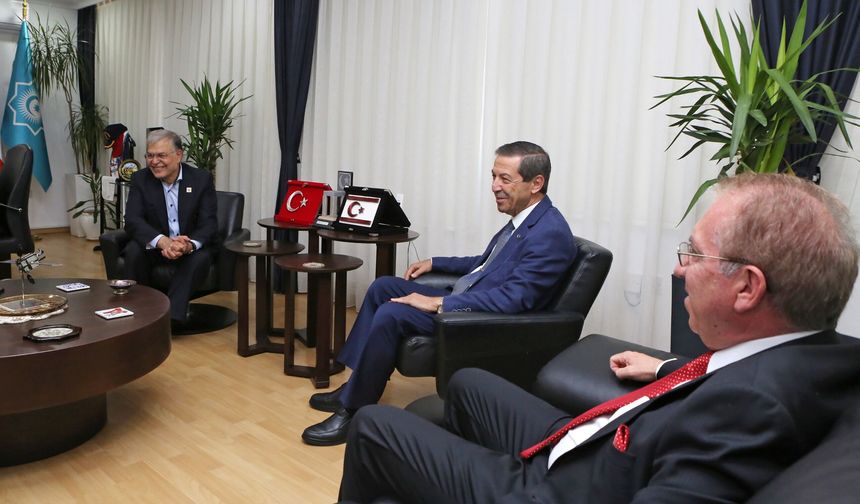 Dışişleri Bakanı Ertuğruloğlu, İSİPAB Genel Sekreter Yardımcısı Büyükelçi Sijani’yi kabul etti
