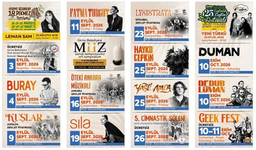 ‘GİRNE ARKIN GROUP FEST26’ BAŞLIYOR!