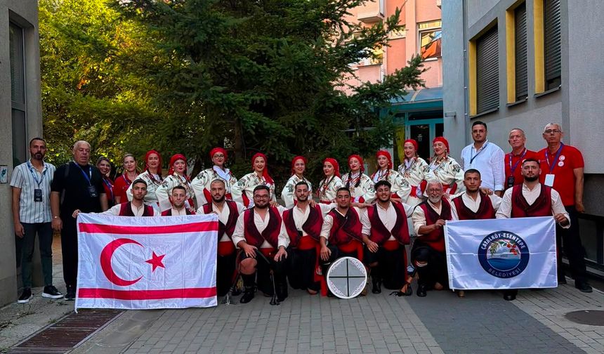 Çatalköy Esentepe Belediyesi Halk Dansları Topluluğu, Sırbistan’da festivale katıldı