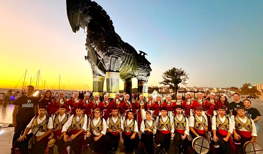 HASDER Yıldızlar Grubu, Uluslararası Troya Halk Dansları ve Müzik Festivali’ne katıldı