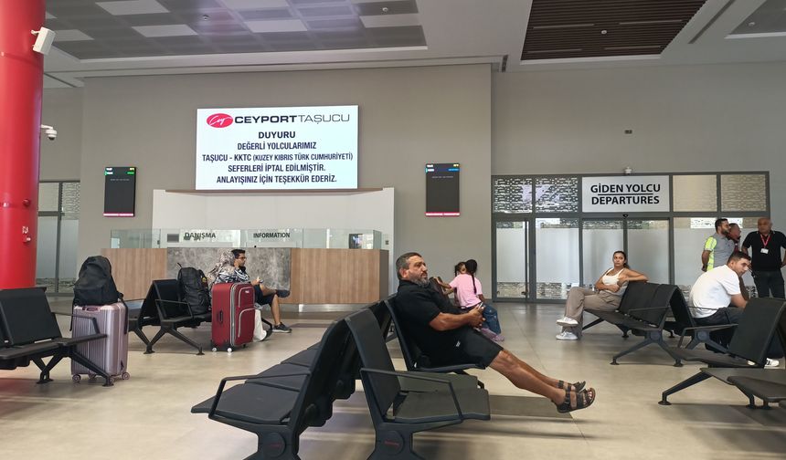 Mersin-Girne arasında denizden yolcu taşımacılığı yapılan seferler iptal edildi