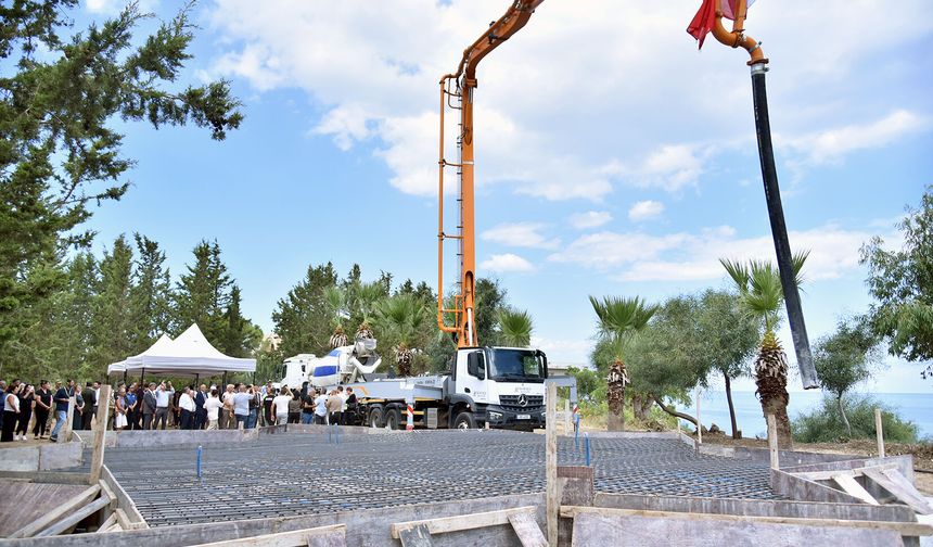 Yeşilova (Mandria) Şehitler Anıtı’nın temeli Karaoğlanoğlu’nda törenle atıldı