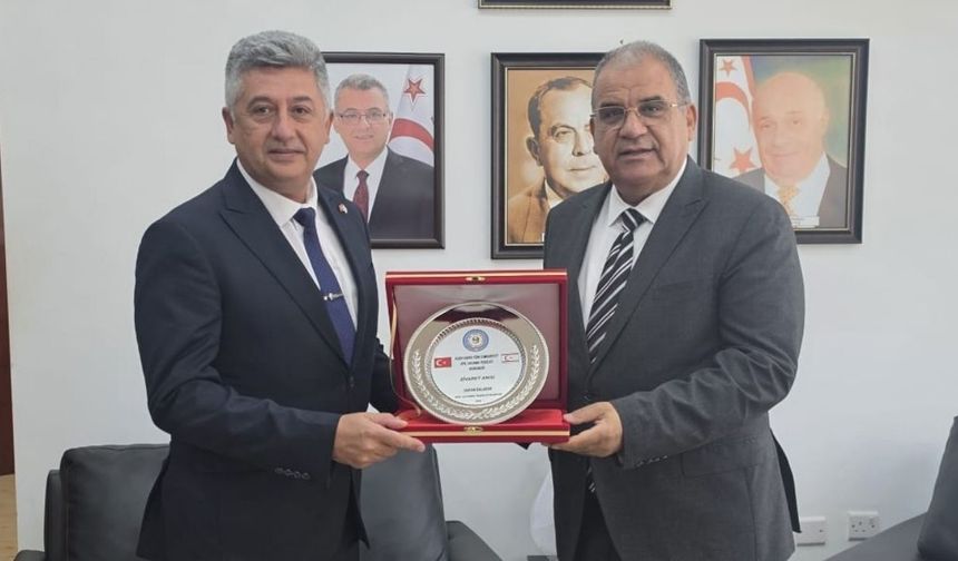 Sivil Savunma Başkanı Balaban'dan Bakan Sucuoğlu'na ziyaret