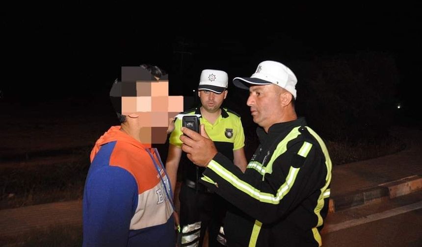 Trafik denetimlerinde 354 sürücü rapor edildi, 1 sürücü tutuklandı