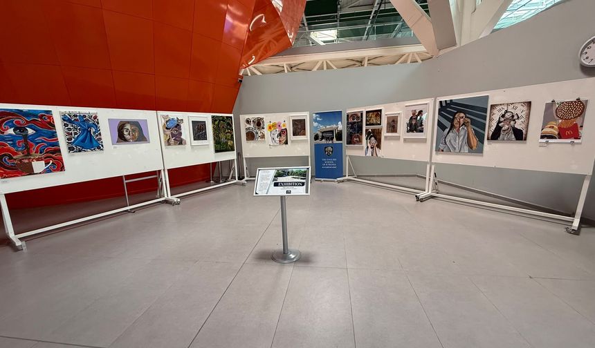 ESK’nın A-Level Sanat Sergisi Ercan Havalimanı’nda Açıldı