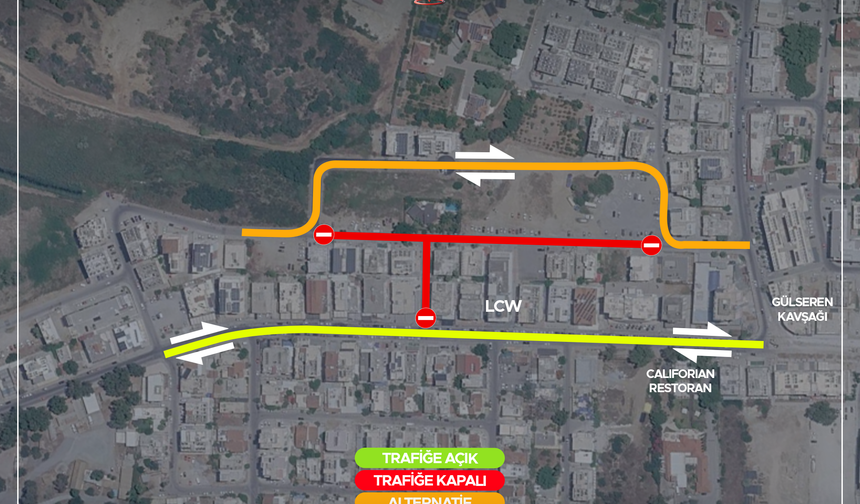 Gazimağusa'da Faiz Kaymak Sokak 3 gün boyunca trafiğe kapalı olacak