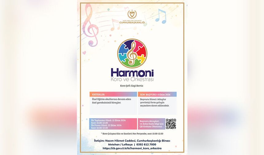 “Cumhurbaşkanlığı Harmoni Koro ve Orkestrası” başvurular devam ediyor