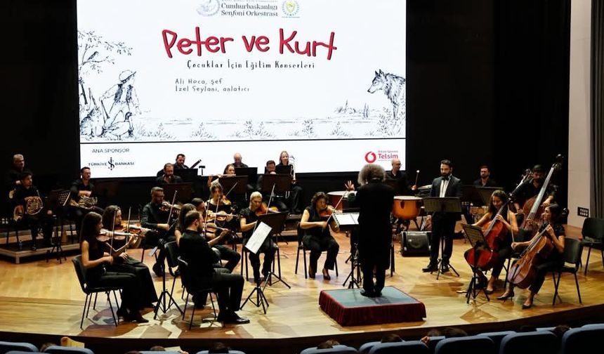“Peter ve Kurt” senfonik masalı Cumhurbaşkanlığı'nda sahnelendi