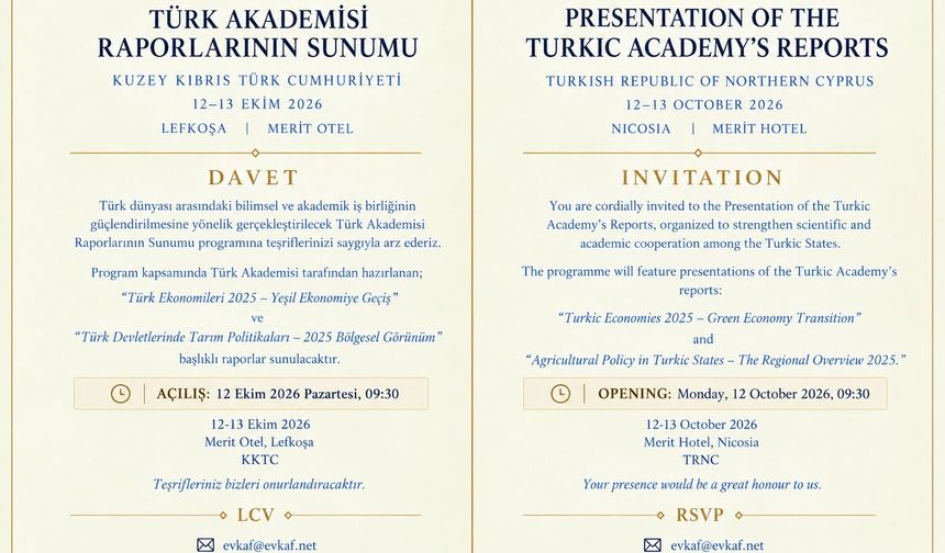 Dışişleri Bakanlığı, Vakıflar İdaresi ve Türk Akademisi ortak etkinlikte buluşacak
