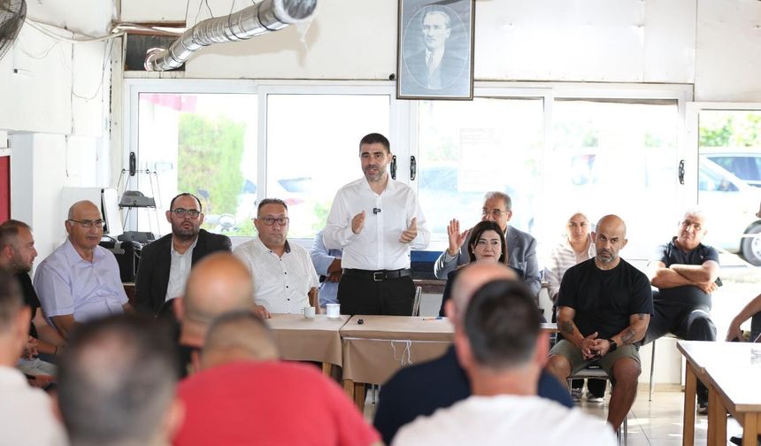 UBP LTB Adayı Mehmet Aktunç spor kulüplerini gezdi: Lefkoşa'ya başkent gibi bakılmalı