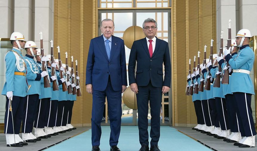 Cumhurbaşkanı Erhürman, TC Cumhurbaşkanı Erdoğan'la görüştü