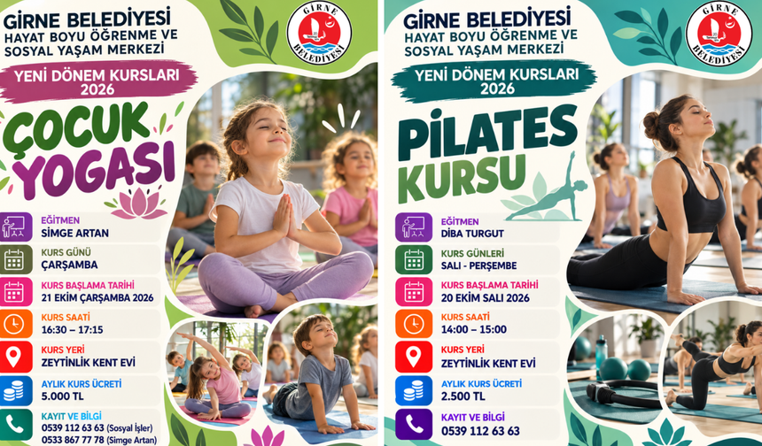 Girne Belediyesi yeni dönem kursları düzenliyor