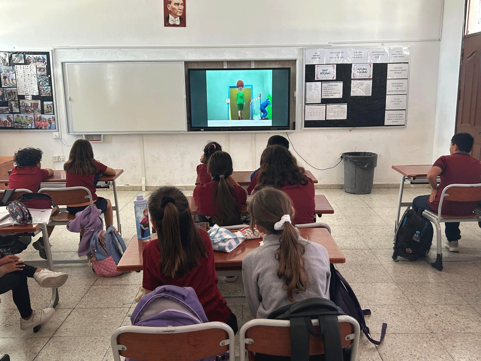 İlkokul öğrencilerine “İş Sağlığı ve Güvenliği ” konulu animasyon film gösterimi yapıldı