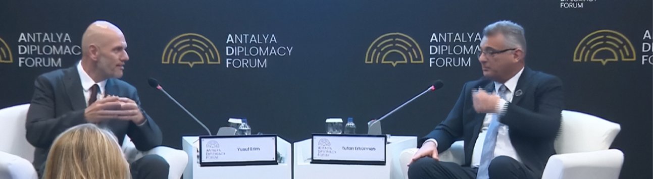 Antalya Diplomasi Forumu’nda Tufan Erhürman mesajı: “Türkiye ile çözüm iradesi sürüyor”