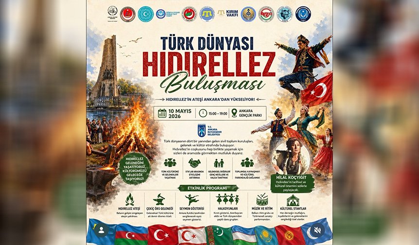 Türk Dünyası Hıdırellez Buluşması Ankara’da gerçekleşecek