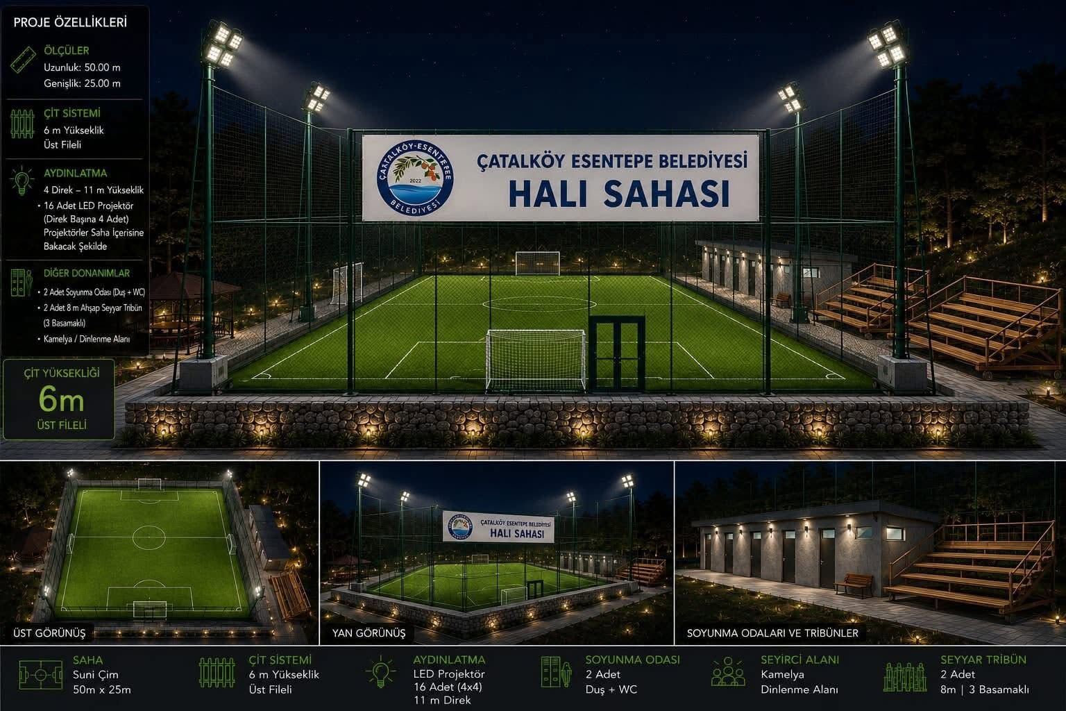 Esentepe’ye Yeni Halı Saha Müjdesi