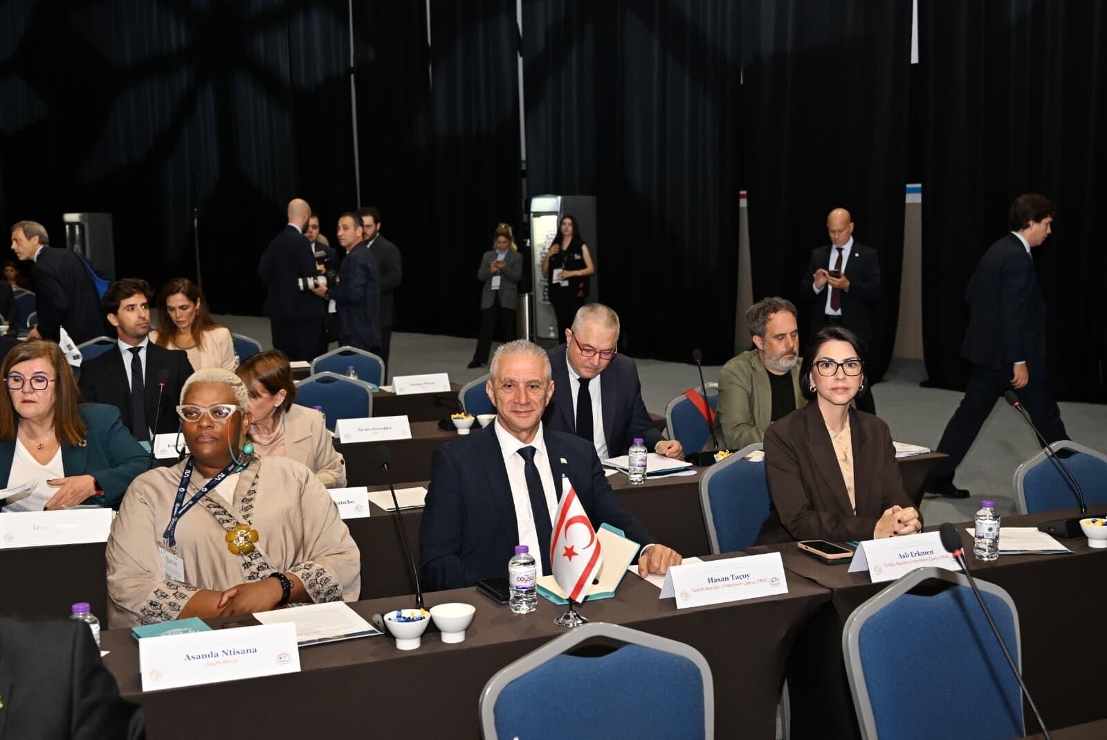 Taçoy, Antalya’daki IAF Uluslararası Bakanlar ve Parlamenterler Toplantısı’na katıldı