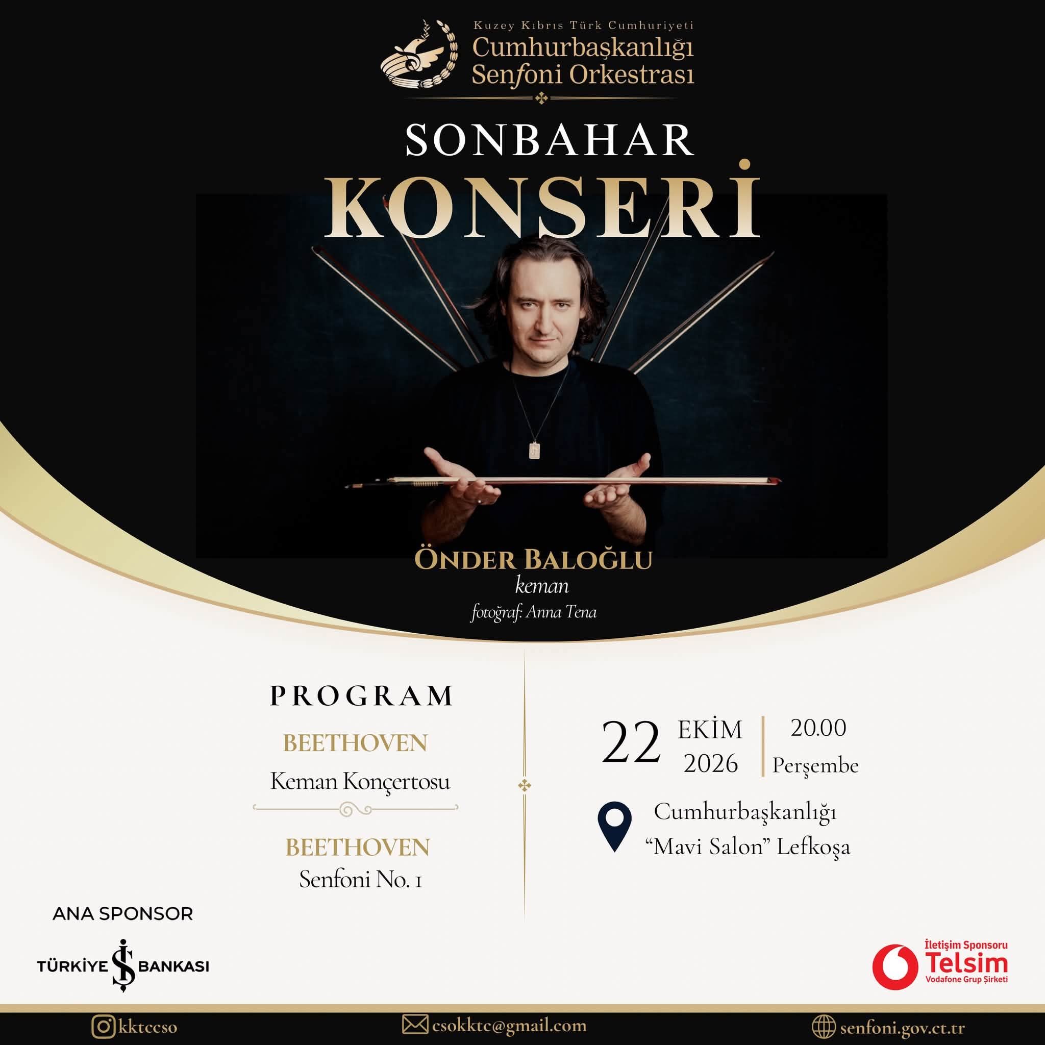 KKTC Cumhurbaşkanlığı Senfoni Orkestrası'ndan Sonbahar Konseri