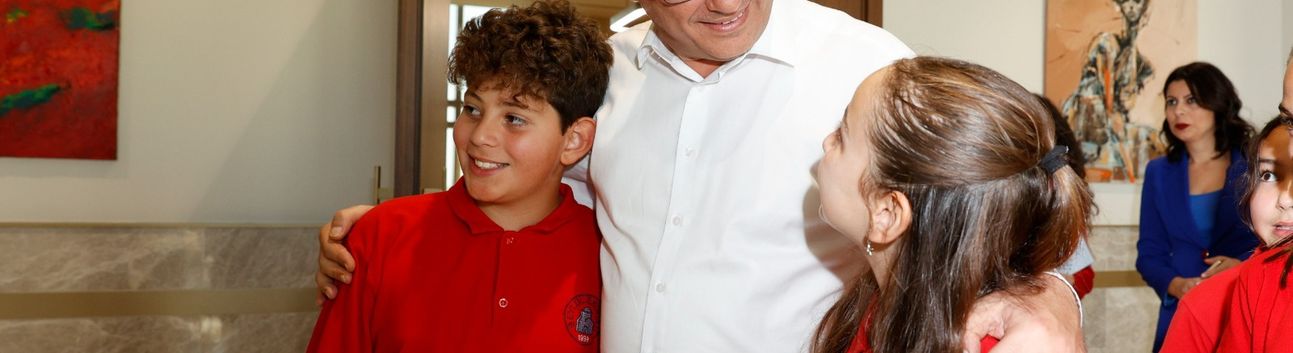 20 Kasım Çocuk Hakları Günü… İlkokul öğrencileri Cumhurbaşkanı Erhürman ile bir araya geldi